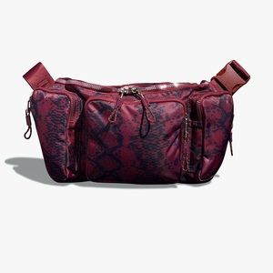 Ivy Park X Adidas Large Red Burgundy Oversized Fanny Pack Crossbody Belt Bag